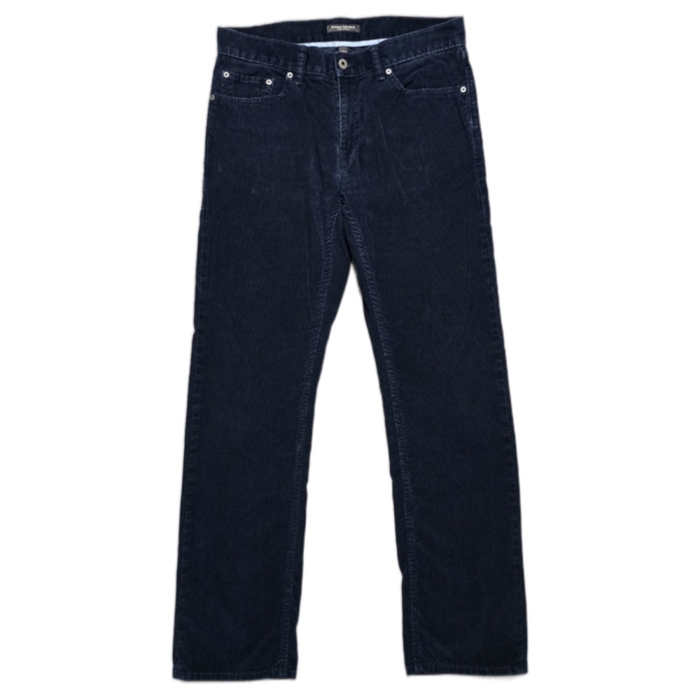 Banana Republic Corduroy Pants‎ Mens 32x32 Blue Pima Cotton Straight Fit Preppy